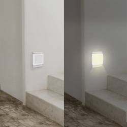 LogiLink LED013 LED013 LED noční osvětlení se senzorem stmívání čtvercový LED teplá bílá bílá