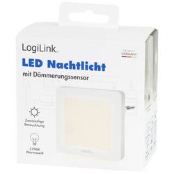 LogiLink LED013 LED013 LED noční osvětlení se senzorem stmívání čtvercový LED teplá bílá bílá