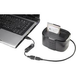 Renkforce USB kabel USB 2.0 USB-A zástrčka, Apple Lightning konektor 0.30 m černá vč. spínače ZAP/VYP , pozlacené kontakty RF-3346622