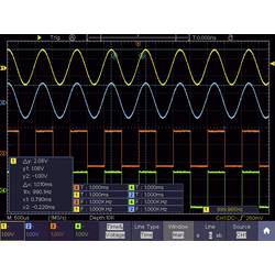 VOLTCRAFT DSO-6204F digitální osciloskop 200 MHz, 4kanálový, 1 GSa/s, 10 Mpts, 8 Bit, s pamětí (DSO), generátor funkcí, 1 ks, VC-8366330