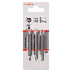 Bosch Accessories 2607001748 oboustranný bit (sada) Pohon (šroubovák): 1/4 (6,3 mm) Typ zakončení: křížový PH PH 1, PH 2, PH 3 60 mm