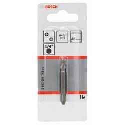 Bosch Accessories 2607001743 oboustranný bit (sada) Pohon (šroubovák): 1/4 (6,3 mm) Typ zakončení: křížový PZ PZ 2 45 mm