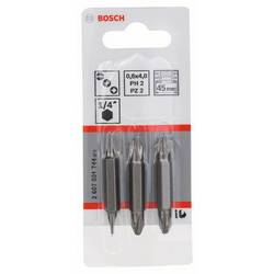 Bosch Accessories 2607001744 2607001744 oboustranný bit (sada), plochý, křížový PH, křížový PZ, 1/4 (6,3 mm)