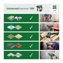 Bosch Home and Garden Universal Hammer SDS plus-aku vrtací kladivo 18 V 2.5 Ah Li-Ion bez akumulátoru, bez nabíječky