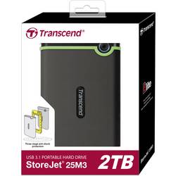 Transcend StoreJet® 25M3S Slim 2 TB externí HDD 6,35 cm (2,5) USB 3.2 (Gen 2) železná šedá TS2TSJ25M3S