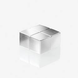 Sigel neodymový magnet C10 Extra-Strong (š x v x h) 20 x 10 x 20 mm krychle stříbrná 4 ks BA705