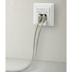 Renkforce síťová zásuvka pod omítku panel s čelní deskou a rámečkem CAT 6A 2 porty bílá