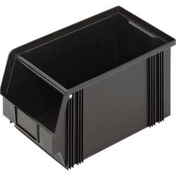 Alutec 1394003197 skladový box , CB3MC, vodivý, (d x š x v) 350 x 200 x 200 mm, černá, 1 ks