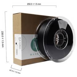 Maertz PMMA-1023-001 PMMA-1023-001 vlákno pro 3D tiskárny PLA filament uhlově černý (Carbon) Žáruvzdorné, Vysoká tuhost 1.75 mm 1000 g černá 1 ks