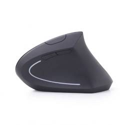 Gembird MUSW-ERGO-01 optická ergonomická myš, přenos bezdrátový, 6 tlačítko, 1600 dpi, černá