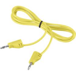 VOLTCRAFT MSB-200 měřicí kabel lamelová zástrčka 2 mm lamelová zástrčka 2 mm 0.90 m žlutá 1 ks