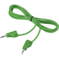 VOLTCRAFT MSB-200 měřicí kabel lamelová zástrčka 2 mm lamelová zástrčka 2 mm 0.90 m zelená 1 ks