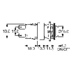 Arcolectric (Bulgin Ltd.) H8351RPAAA, H8351RPAAA tlačítko antivandal, 19 mm, 250 V/AC, 16 A, 1 ks