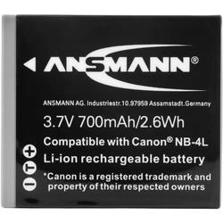 Ansmann A-Can NB 4 L akumulátor do kamery Náhrada za orig. akumulátor NB-4L 3.7 V 700 mAh