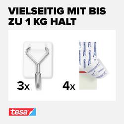 tesa Powerstrips Small Lepicí háček 3 ks bílá, nerezová ocel Množství: 3 ks