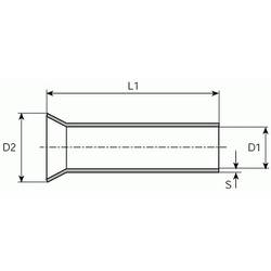 Vogt Verbindungstechnik 450006.61 dutinka 0.30 mm² bez izolace stříbrná 1000 ks