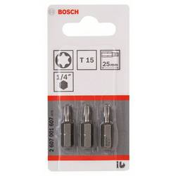 Bosch Accessories 2607001607 Bit TX Pohon (šroubovák): 1/4 (6,3 mm) Typ zakončení: TX TX 15 25 mm