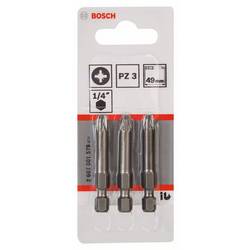 Bosch Accessories 2607001579 2607001579 křížový bit Pohon (šroubovák): 1/4 (6,3 mm) Typ zakončení: křížový PZ PZ 3 49 mm