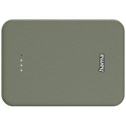 Hama Batterie powerbanka Li-Pol, 10000 mAh, Rychlé nabíjení, USB-C®, USB-A, zelená, Indikátor stavu