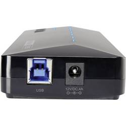 Renkforce RF-3806034 USB Hub 7 portů USB-A USB 3.0 5 GBit/s s portem pro rychlé nabíjení, se stavovými LED černá