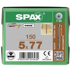 SPAX 0251010500775 šroub do dřeva 5 mm 77 mm T-STAR plus ocel WIROX 150 ks