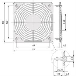 nVent SCHROFF 60225052 19 palec montážní materiál