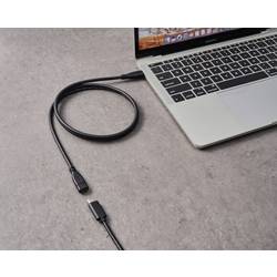 Renkforce USB kabel USB 3.2 Gen1 USB-C ® zástrčka, USB-C ® zásuvka 1.00 m černá RF-5720414