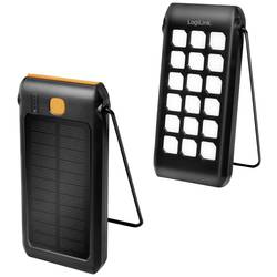 LogiLink Batterie, PA0273 solární powerbanka, max. nabíjení 250 mA, 10000 mAh