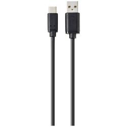 Renkforce USB kabel USB 2.0 USB-C ® zástrčka, USB-A zástrčka 1.80 m černá kompletní stínění RF-5720398