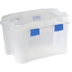 Curver 243696 Úložný box, TOTEM Box 60L, transparent / blau, stohovatelné, transparentní, modrá, 1 ks