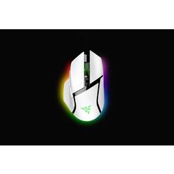 RAZER Basilisk V3 Pro White optická herní myš, přenos Bluetooth®, 11 tlačítko, 30000 dpi, bílá