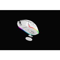 RAZER Basilisk V3 Pro White optická herní myš, přenos Bluetooth®, 11 tlačítko, 30000 dpi, bílá