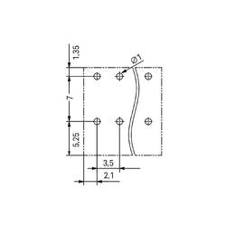 WAGO 2086-1210 svorkovnice pro tiskárny 1.50 mm² Pólů 10 černá 1 ks