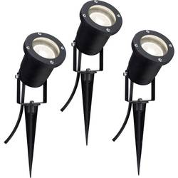 Paulmann 98897 LED zahradní reflektor sada 3 ks LED GU10 10.5 W černá