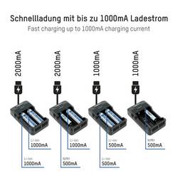 Ansmann Lithium 2 nabíječka akumulátorů Li-Ion, NiCd, NiMH 10340 , 10350 , 10440, 10500 , 12500 , 12650 , 13500 , 13650 , 14500, 14650 , 16340, 16650, 17650 ,
