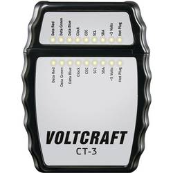 VOLTCRAFT CT-3 tester kabelů, pro Kabel HDMI Typ A, HDMI 1.0, 1.1, 1.2, 1.2a, 1.3a/b/c, 1.4**/a, CT-3