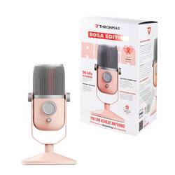 na stojanu USB mikrofon Thronmax M4ROSA Druh přenosu:kabelový vč. kabelu, stojan