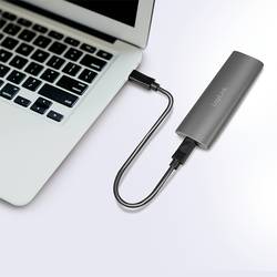 LogiLink UA0389 Pouzdro pro SSD M.2 USB-C™ (USB 3.2 Gen 2) 10 GBit/s M.2 PCIe NVMe, M.2 SATA 2230, 2242, 2260, 2280 UA0389