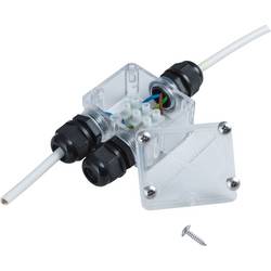 Heitronic 21041 2násobný rozbočovač 230 V 4 cm transparentní