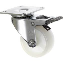 TOOLCRAFT TO-5137875 Otočné kolečko s aretační brzdou, 50 mm, s konstrukční deskou, polyamidové nosnost (max.): 50 kg