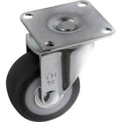 TOOLCRAFT TO-5137866 Otočné kolečko s konstrukční deskou 50 mm TPR nosnost (max.): 50 kg