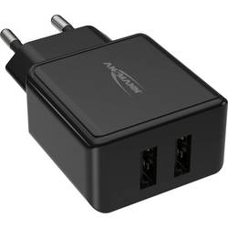 Ansmann HomeCharger HC212 USB nabíječka, 2x USB A, 12 W, černá
