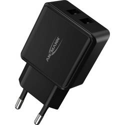 Ansmann HomeCharger HC212 USB nabíječka, 2x USB A, 12 W, černá