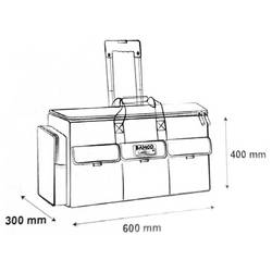 Bahco 4750FB2W-24A Brašna na nářadí – prázdná, 1 ks, (š x v x h) 400 x 300 x 660 mm