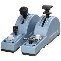 Thrustmaster TCA Quadrant Add-On Airbus Edition Brzdící a přistávací klapky v leteckém simulátoru PC modrá