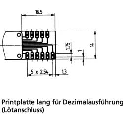PTR Hartmann PICO-DE-131AK2 PICO-DE-131AK2 kódovací přepínač BCD 0-9 Počet pozic přepínače 10 1 ks