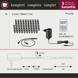 Paulmann 78887 LED pásek základní sada konektor 3 m RGB 1 sada