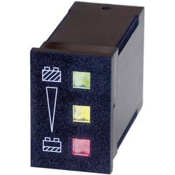 Bauser 3800/008.3.1.0.1.2-003 digitální ukazatel zelená: ≥ 24 V, žlutá: < 24 V ≥ 22 V, červená: < 22 V
