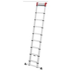 MUNK Günzburger Steigtechnik 115413 Eloxovaný hliník, plast Stupňovitý teleskopický žebřík max.prac. výška: 4700 mm