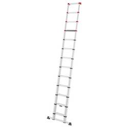 MUNK Günzburger Steigtechnik 115413 Eloxovaný hliník, plast Stupňovitý teleskopický žebřík max.prac. výška: 4700 mm